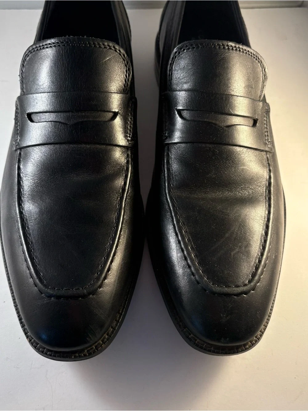 Cole Haan C29037 Size 8 M‎ Men's Warner Grand Penny Loafer Black Leather